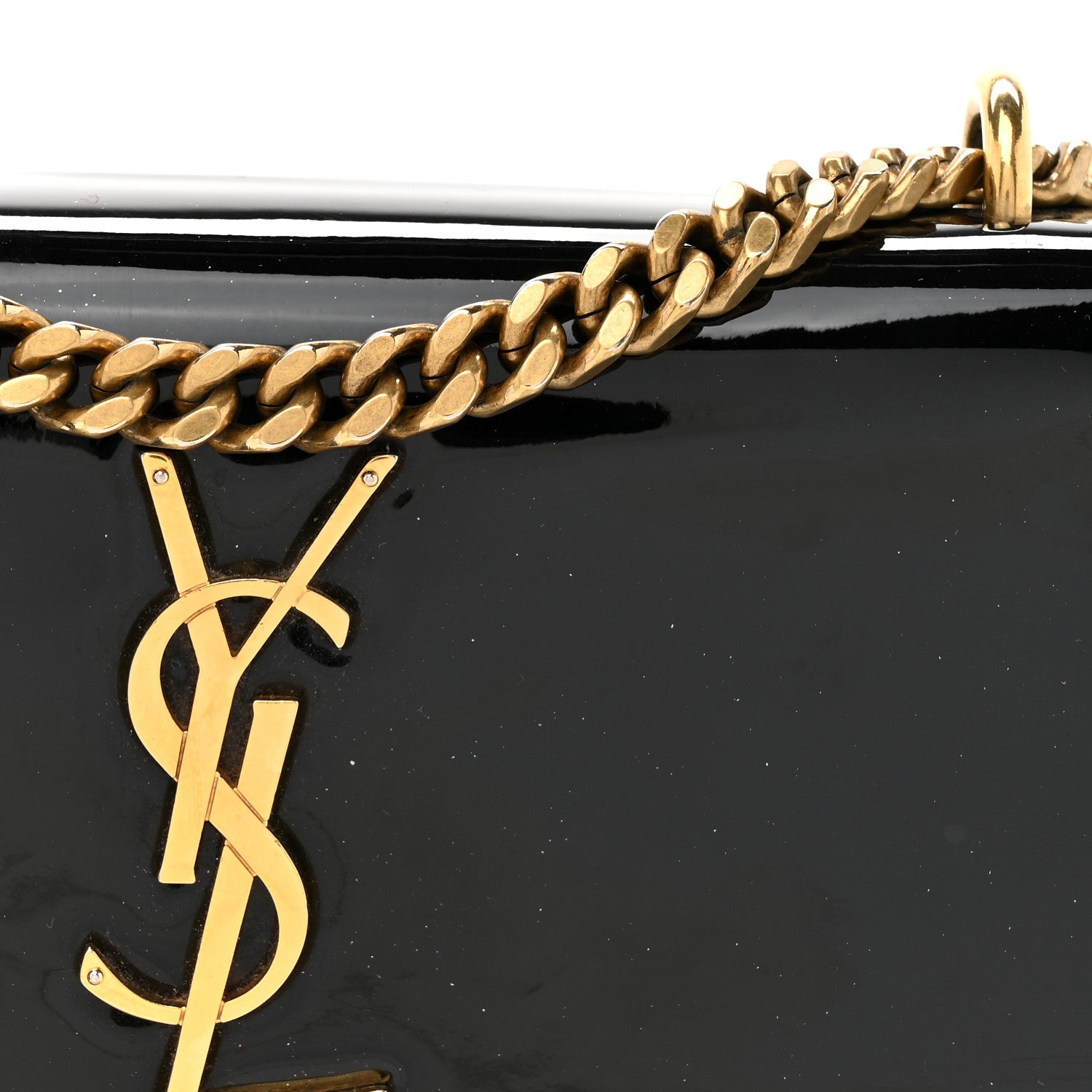 Saint Laurent Patent Small Monogram Sunset Black 8 of 15