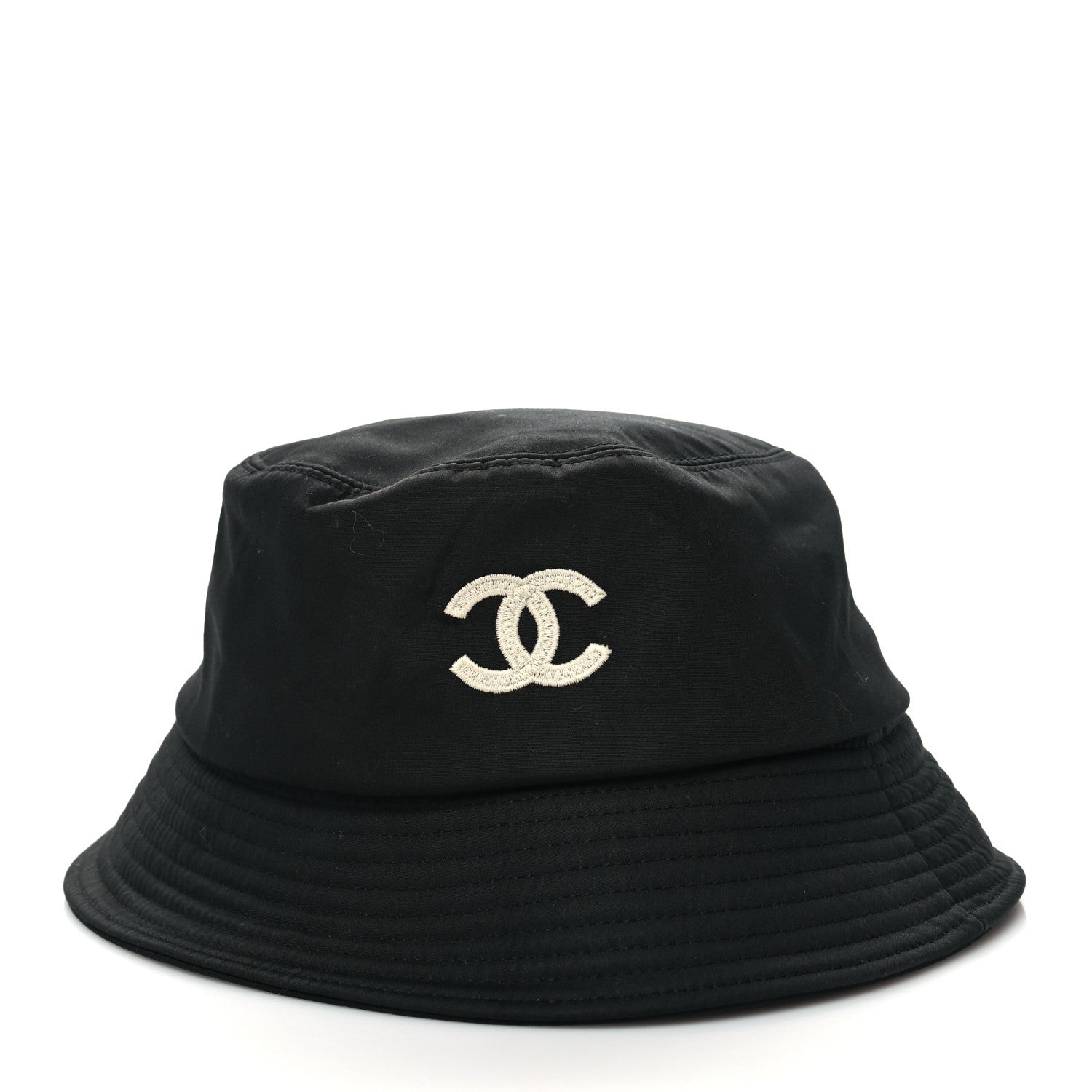 Chanel Canvas CC Bucket Hat S Black 2 of 7