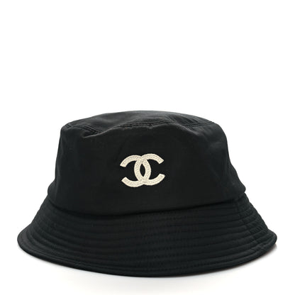 Chanel Canvas CC Bucket Hat S Black 2 of 7
