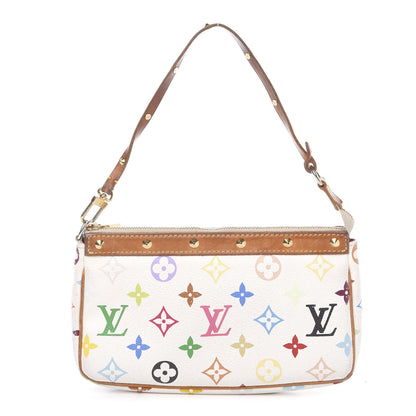 Louis Vuitton Monogram Multicolor Pochette Accessories White 1 of 13