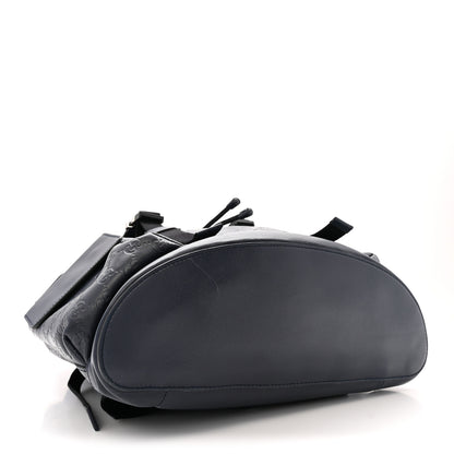 Gucci Guccissima Signature Double Buckle Backpack Navy 4 of 12