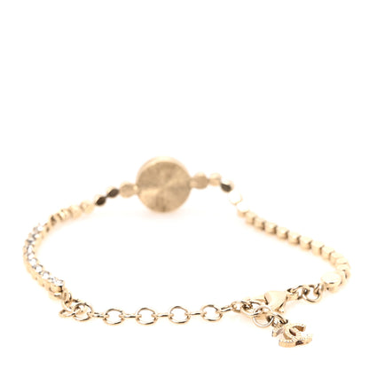 Chanel Crystal CC Chain Bracelet Gold 2 of 5