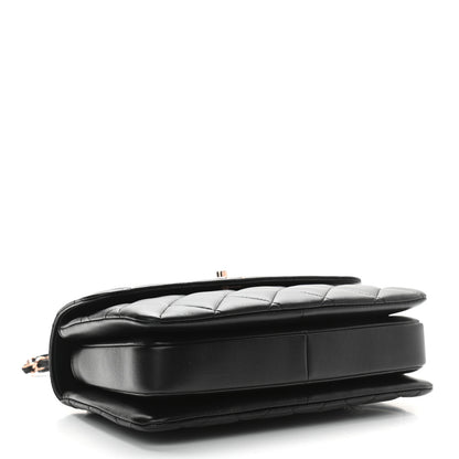 Chanel Lambskin Quilted Small Trendy CC Dual Handle Flap Bag Black 4 of 11