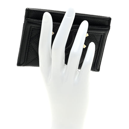 Chanel Caviar Quilted Filigree Card Holder Black 2 of 7