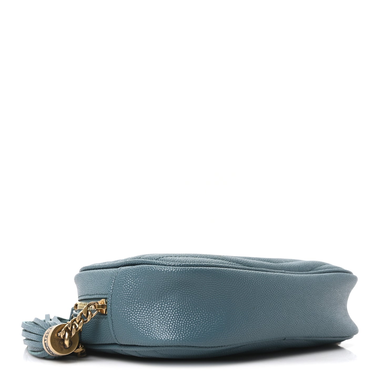 Grain De Poudre Matelasse Monogram Mini Lou Camera Bag Blue Vert