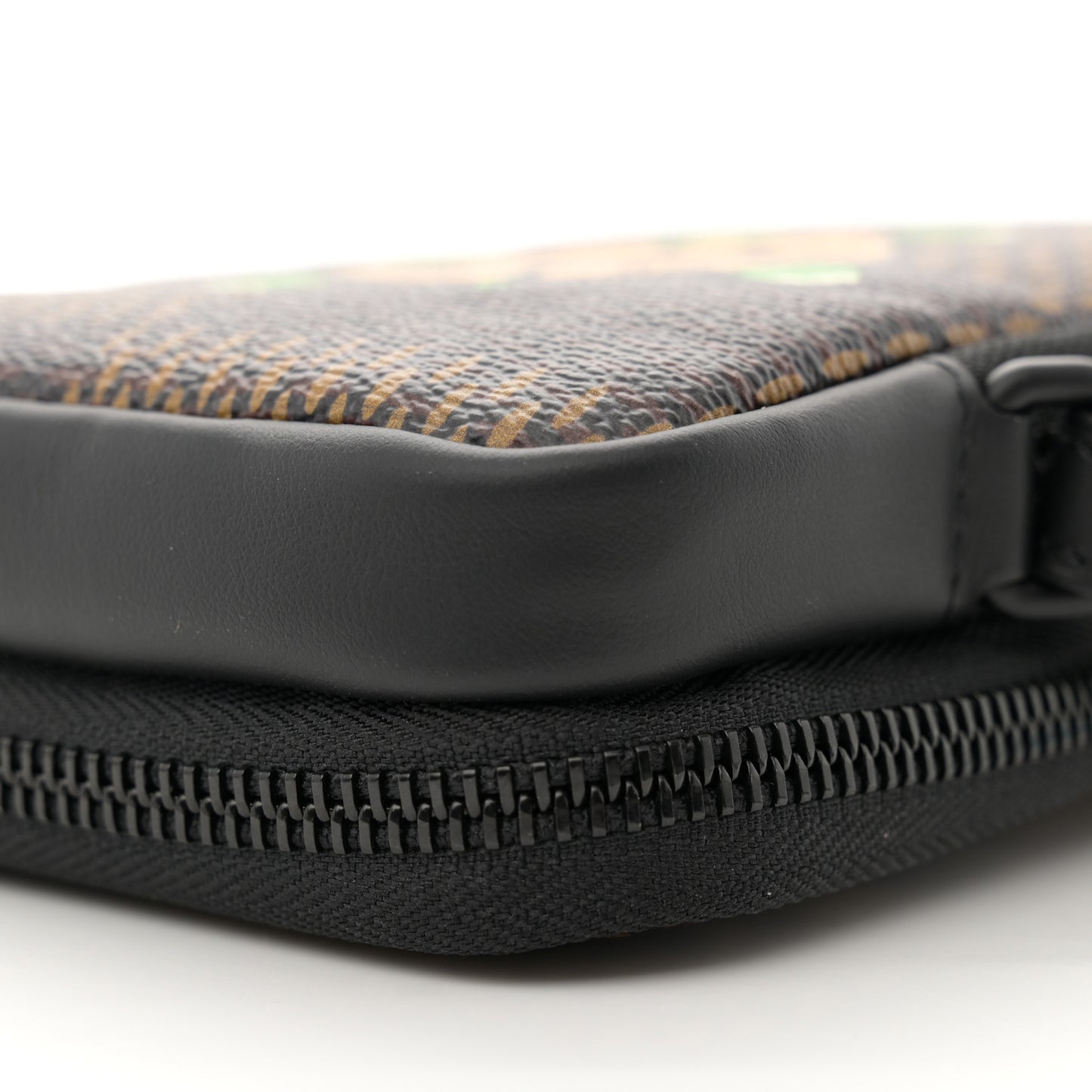 X NIGO Giant Damier Ebene Tortoise Double Phone Pouch