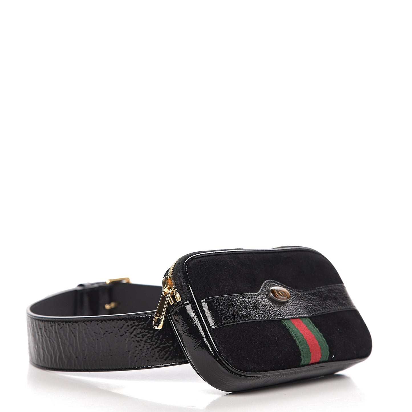 Suede Patent Ophidia Belted iPhone Case 75 30 Black
