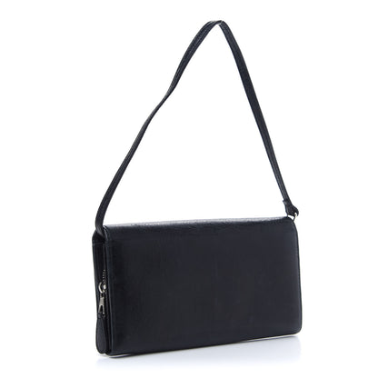 Balenciaga Agneau Giant 12 Silver Hardware Continental Wallet on Strap Black 3 of 10