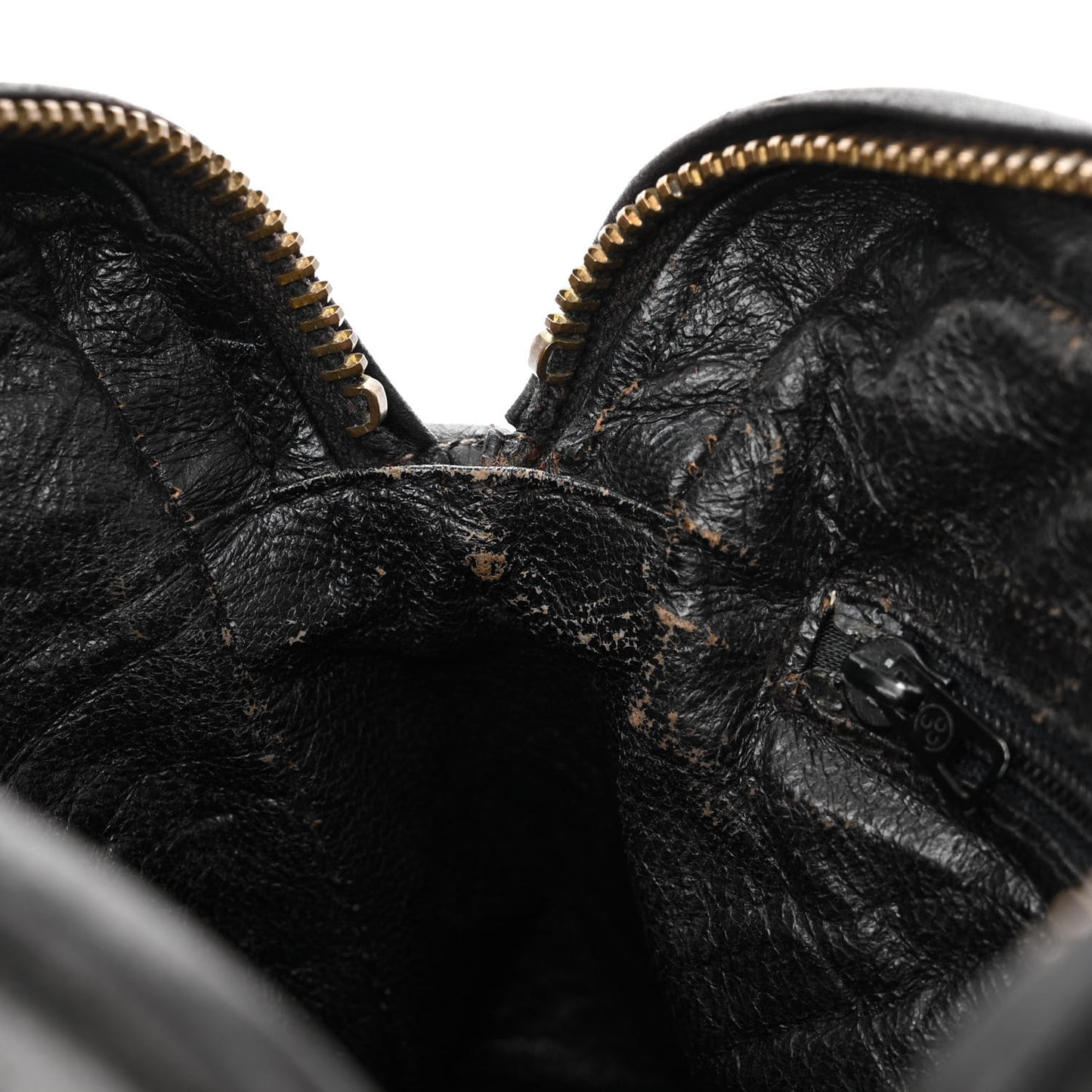 Lambskin Quilted Camera Case Black