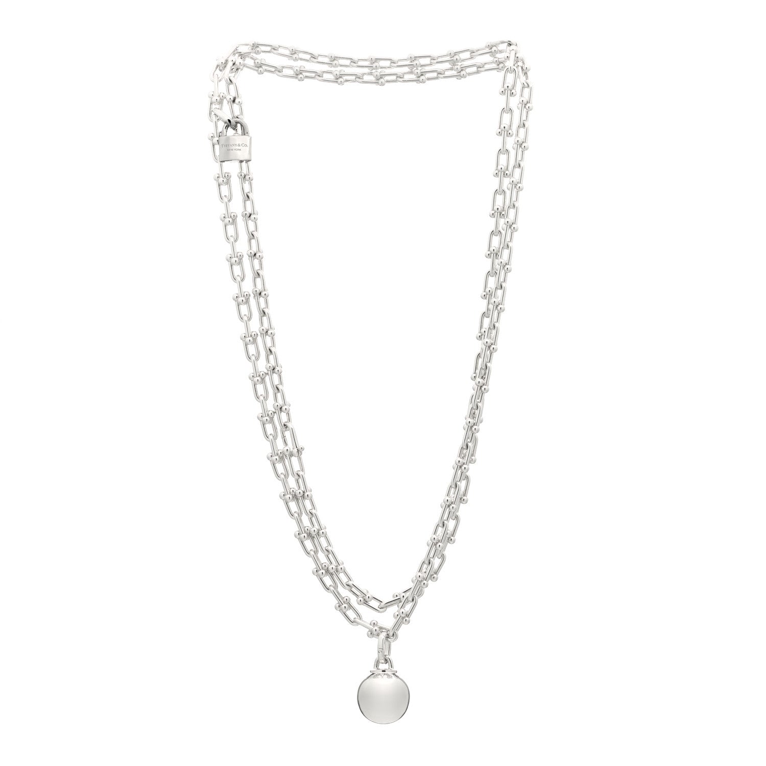 Tiffany Sterling Silver HardWear Wrap Necklace 3 of 6