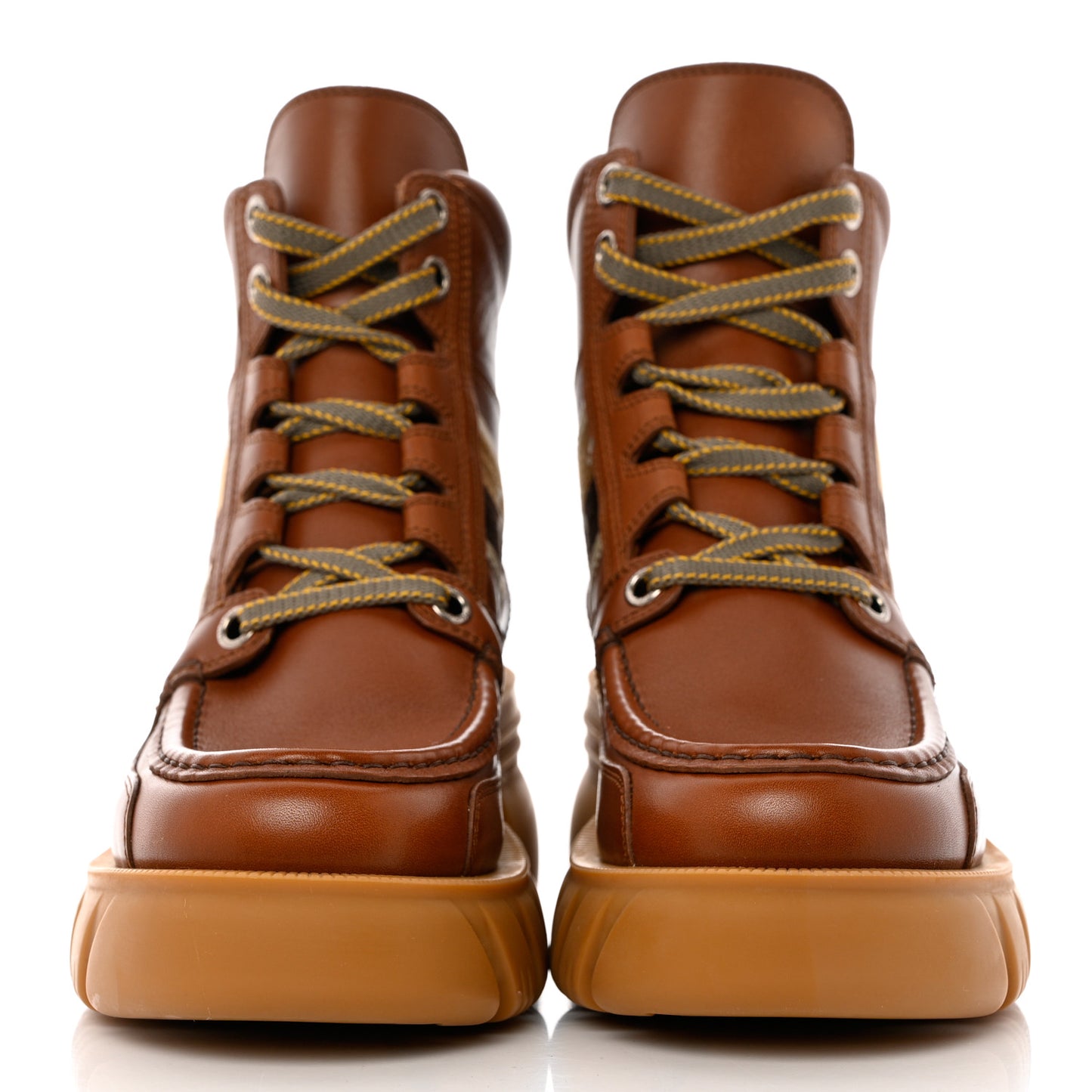 Quebec Calfskin Web Womens Interlocking G Lace Up Combat Up Combat Boots 38 Cuir Mystic White Ebony Beige