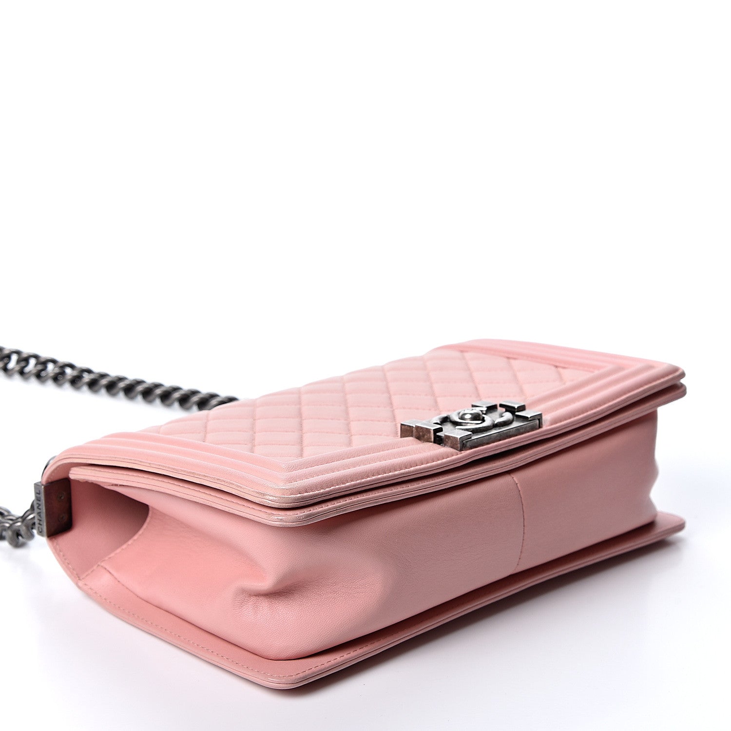 Chanel Lambskin Quilted Medium Boy Flap Light Pink 2 of 10