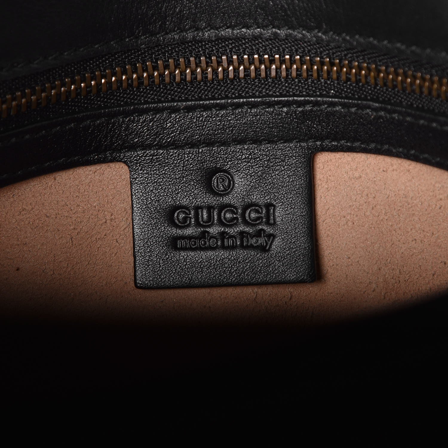 Gucci Calfskin Matelasse Small GG Marmont Shoulder Bag Black 6 of 7