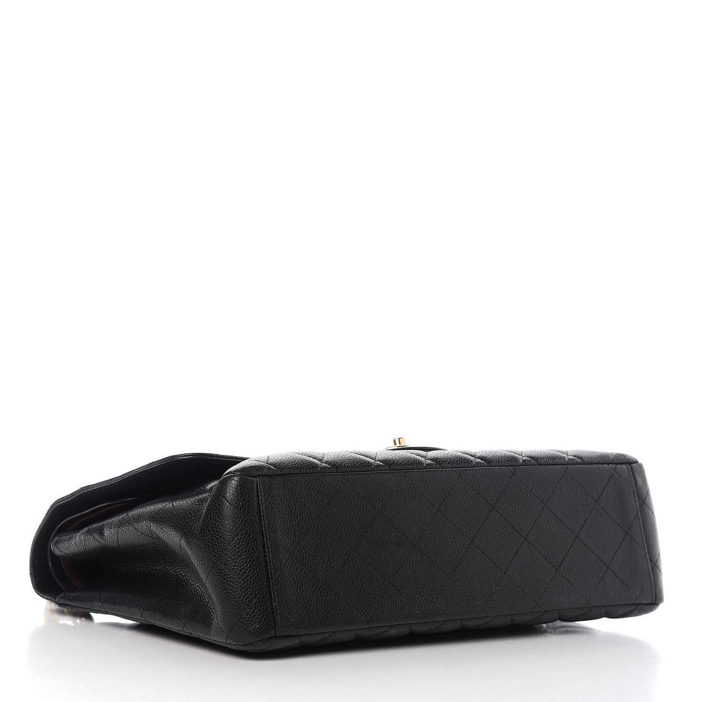 Caviar Quilted Maxi Double Flap Black