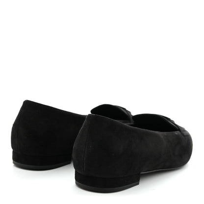 Chanel Suede Heart CC Loafers 40.5 Black 5 of 9