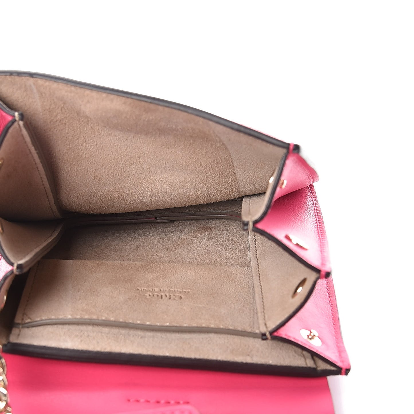 Suede Calfskin Mini Faye Bracelet Bag Fuchsia Rose