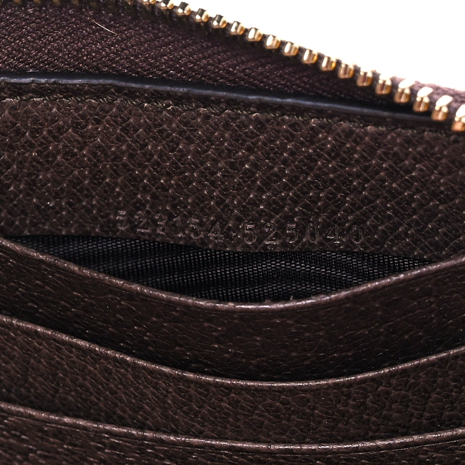 Gucci GG Supreme Monogram Web Ophidia Zip Around Wallet Brown 7 of 12