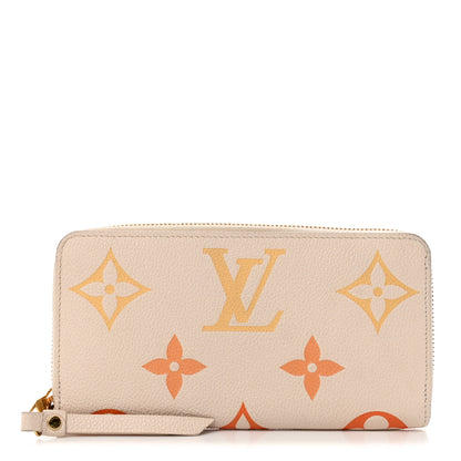 Louis Vuitton Empreinte Monogram Giant By The Pool Zippy Wallet Cream Saffron 1 of 8