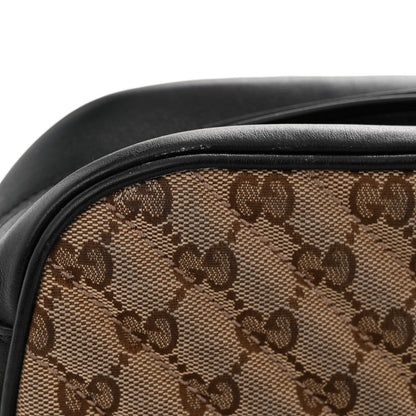 Gucci Monogram Matelasse Diagonal Small GG Marmont Chain Shoulder Bag Beige Black 14 of 14