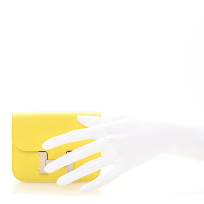 Hermes Evercolor Constance Slim Wallet Lime 2 of 8