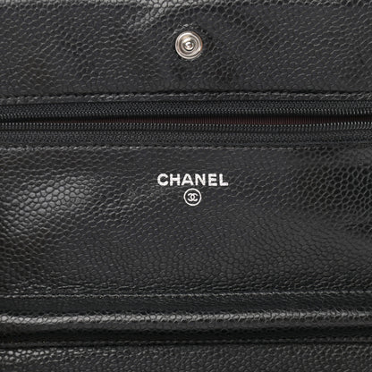 Chanel Caviar Quilted Wallet On Chain WOC Black 6 of 11