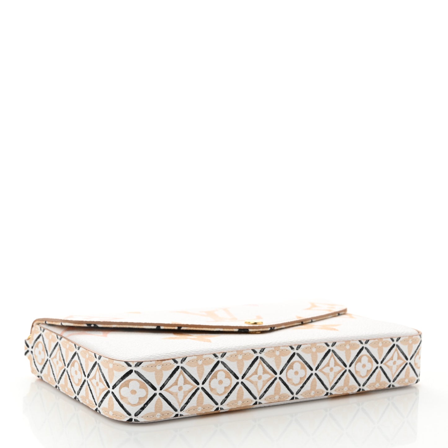 Monogram Giant By The Pool 2.0 Felicie Pochette Chain Wallet Beige