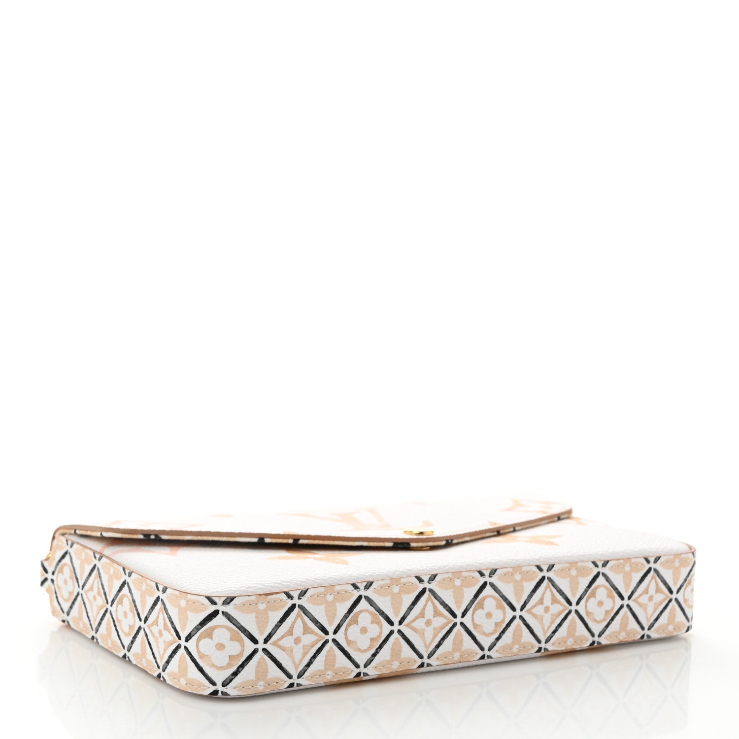 Louis Vuitton Monogram Giant By The Pool 2.0 Felicie Pochette Chain Wallet Beige 5 of 11