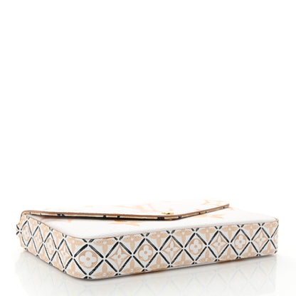 Louis Vuitton Monogram Giant By The Pool 2.0 Felicie Pochette Chain Wallet Beige 5 of 11