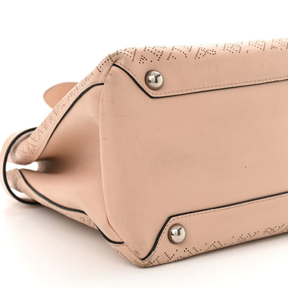 Burberry Calfskin Perforated Medium Banner Tote Pale Fawn Pink 9 of 18