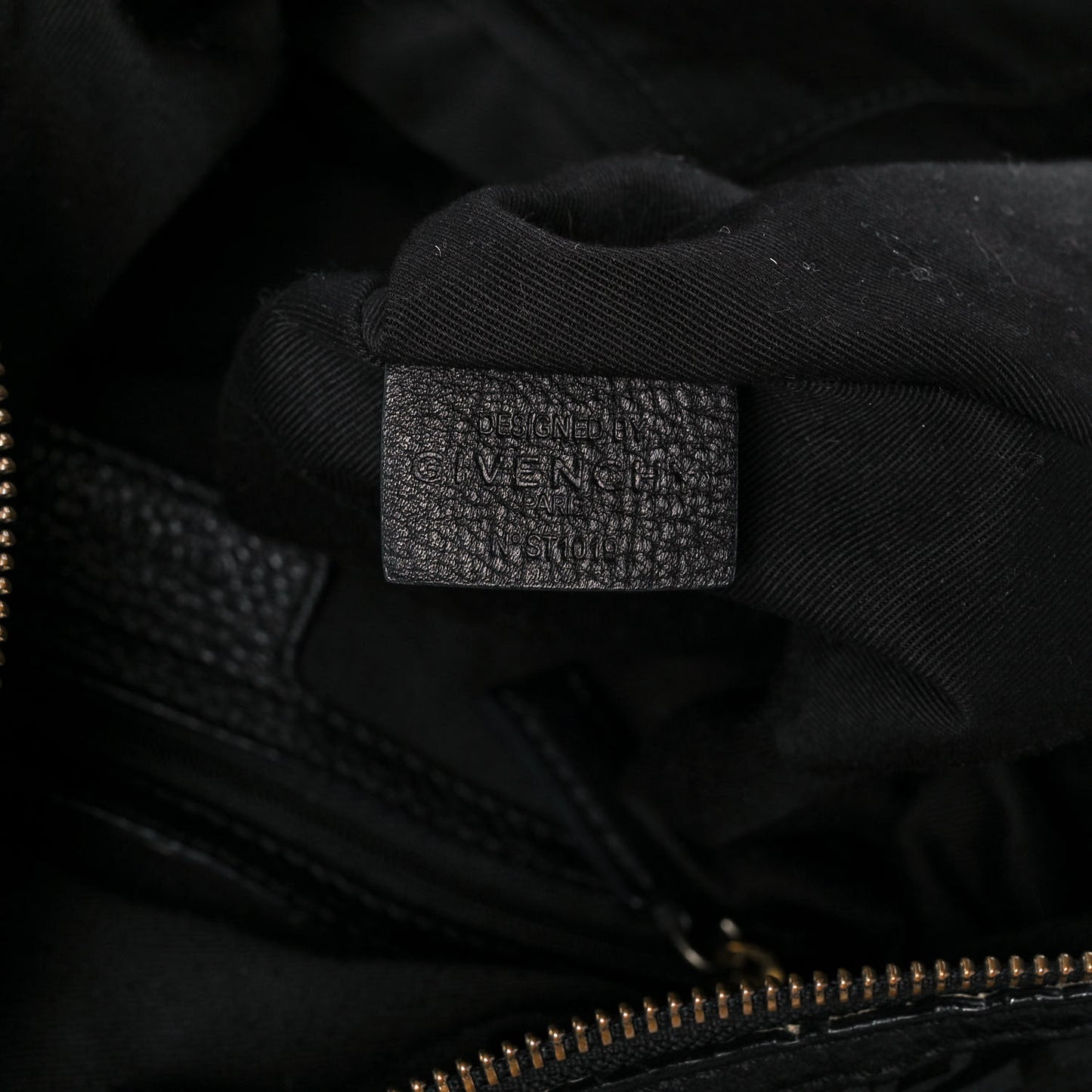 Nylon Hobo Bag Black