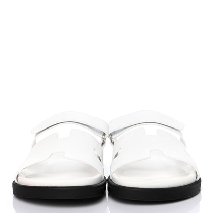 Hermes Calfskin Mens Chypre Sandals 41.5 White 2 of 4