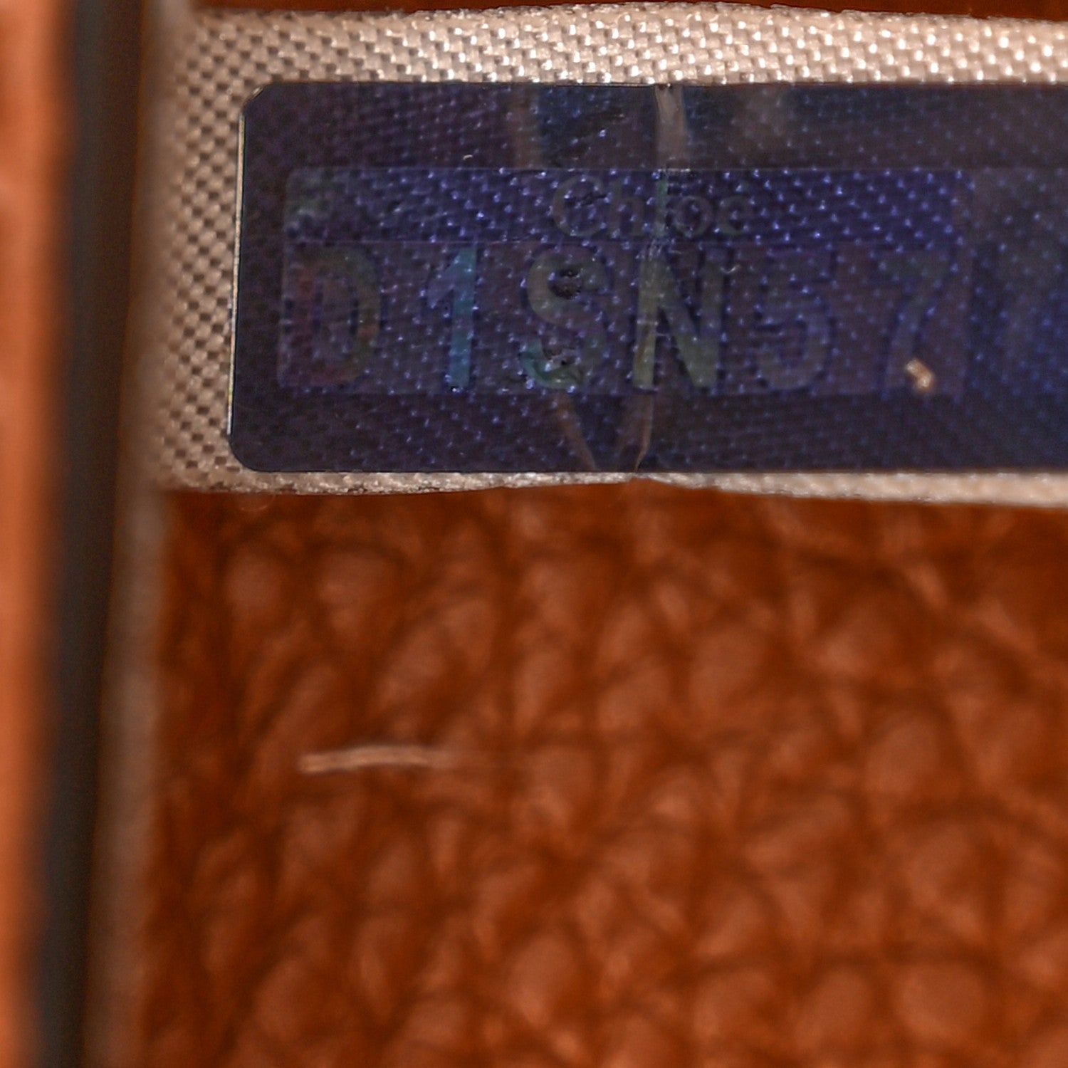 Chloe Raffia Small Grain Calfskin Medium Marcie Basket Tan 7 of 13