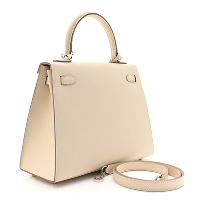 Hermes Epsom Kelly Sellier 25 Craie 3 of 13