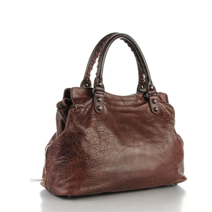 Balenciaga Chevre Classic Hardware Step Bag Mogano 3 of 10