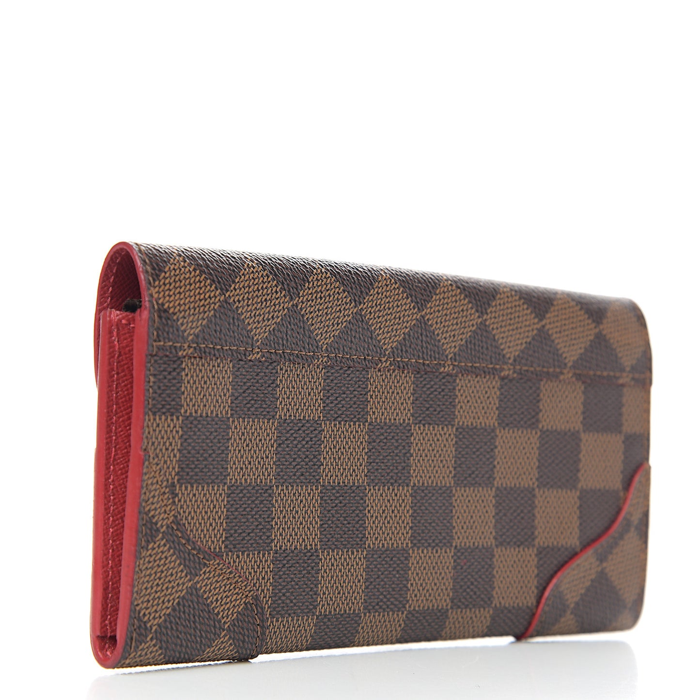 Damier Ebene Caissa Wallet Cherry