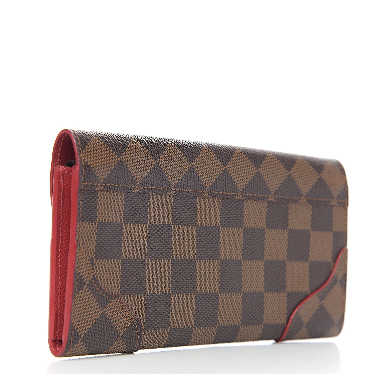 Louis Vuitton Damier Ebene Caissa Wallet Cherry 2 of 5