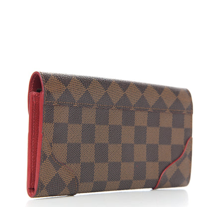 Louis Vuitton Damier Ebene Caissa Wallet Cherry 2 of 5