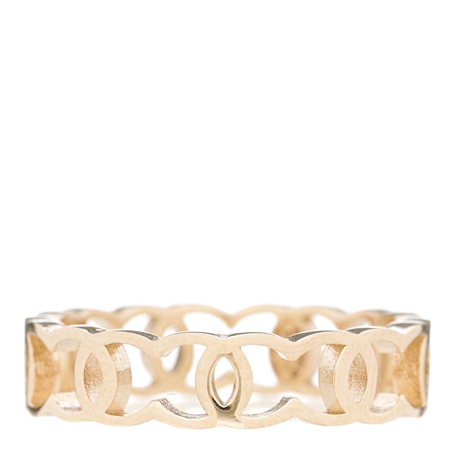 Chanel Metal CC Ring 6 52 Gold 6 of 10