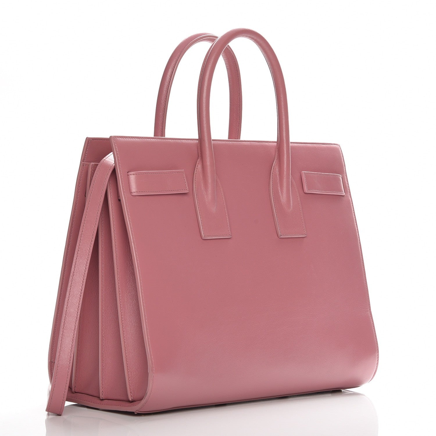 Saint Laurent Calfskin Small Sac De Jour Dark Rose 4 of 9