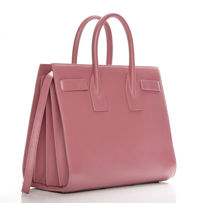Saint Laurent Calfskin Small Sac De Jour Dark Rose 4 of 9