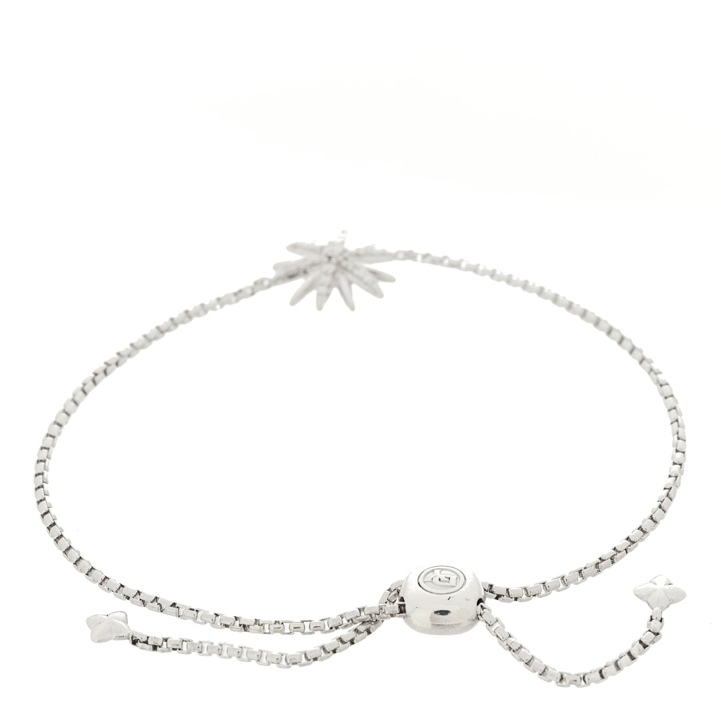 Sterling Silver Diamond Starburst Bracelet