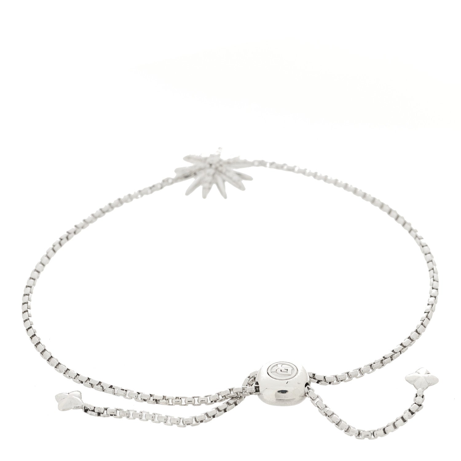 David Yurman Sterling Silver Diamond Starburst Bracelet 2 of 3