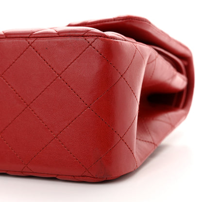 Chanel Lambskin Quilted Jumbo Double Flap Red 10 of 13