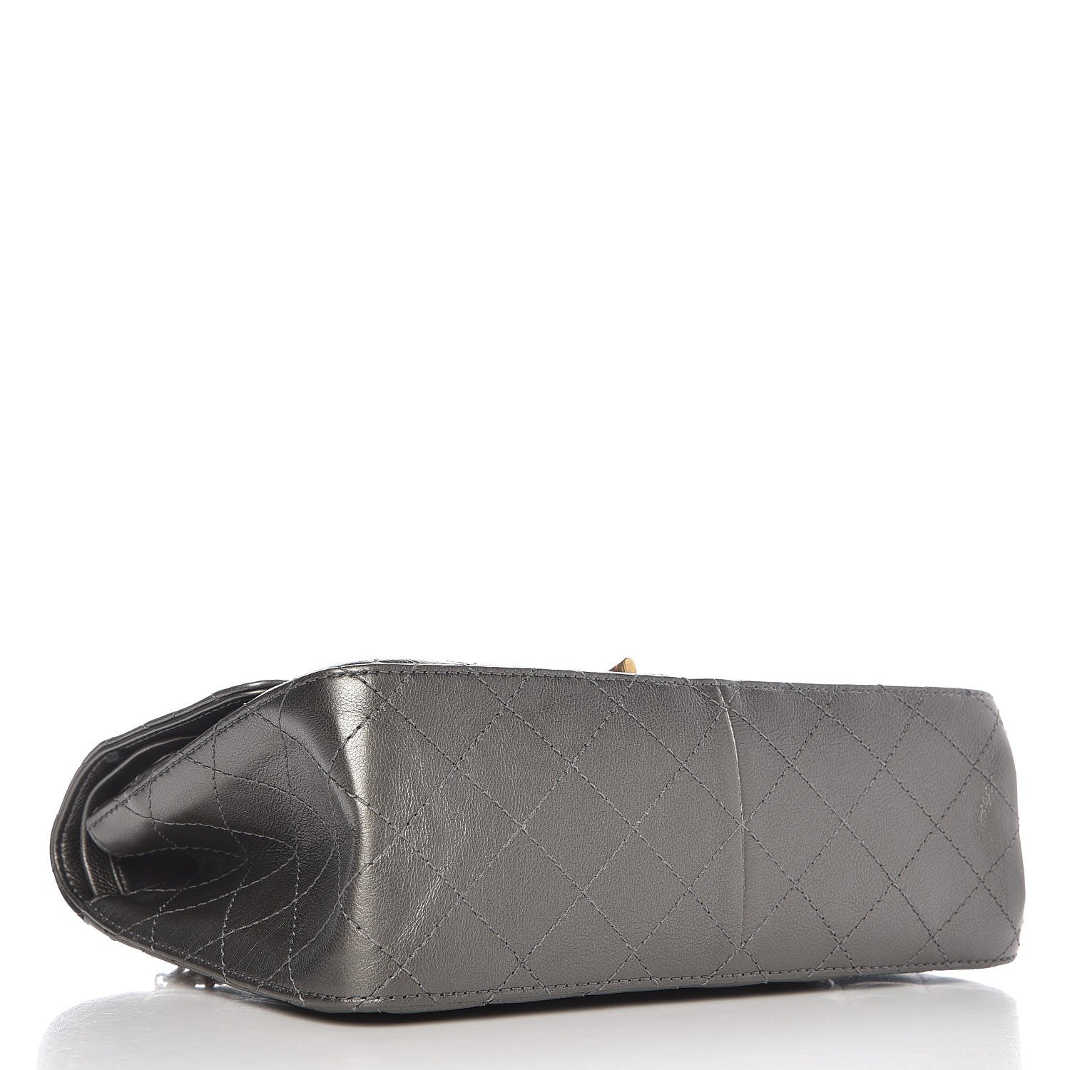 Chanel Metallic Calfskin Quilted 2.55 Reissue 226 Flap Charcoal 4 of 8