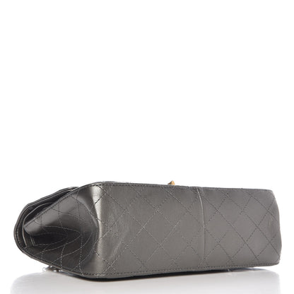 Chanel Metallic Calfskin Quilted 2.55 Reissue 226 Flap Charcoal 4 of 8