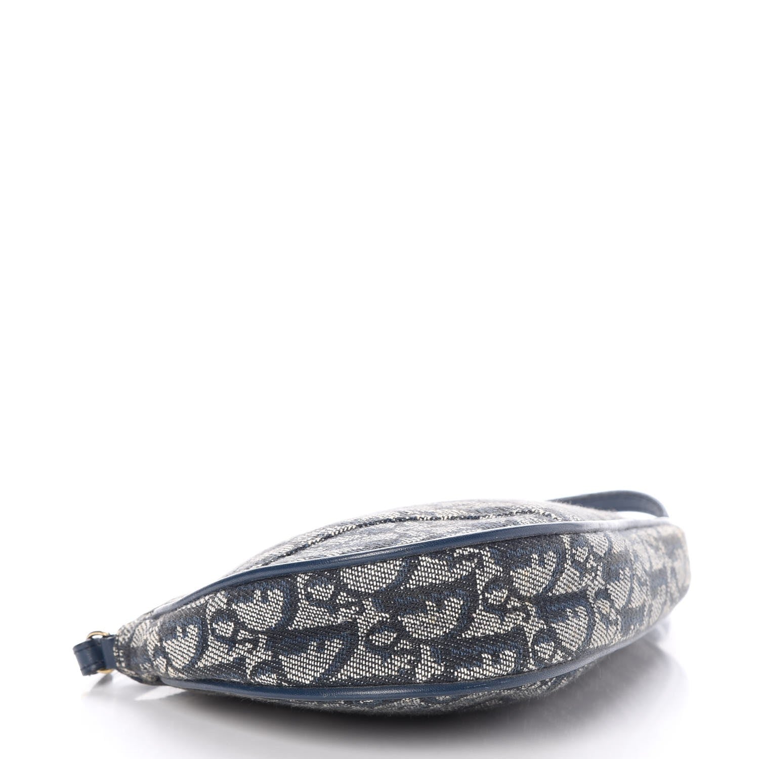 Christian Dior Monogram Mini Saddle Pochette Navy 4 of 8