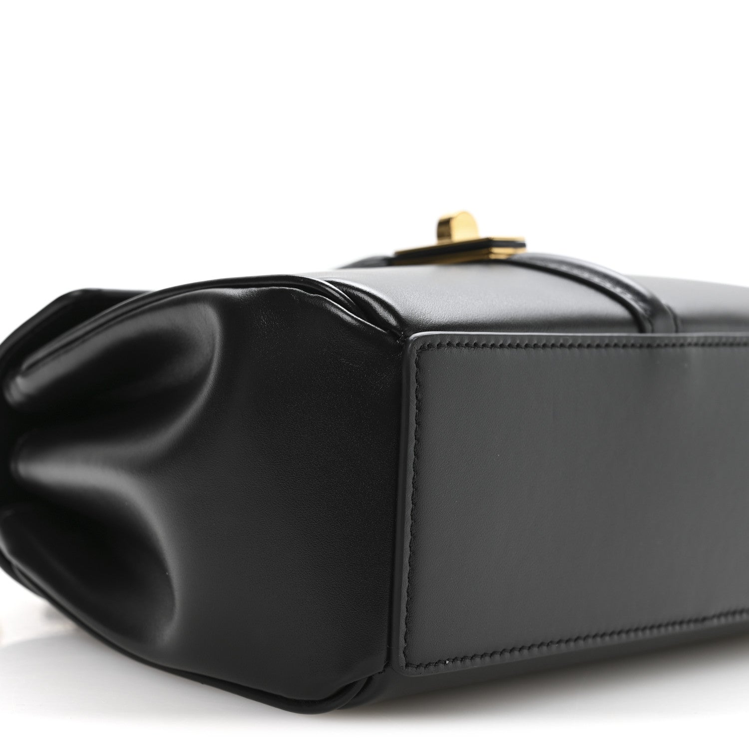 Celine Satinated Calfskin Mini 16 Top Handle Bag Black 10 of 11