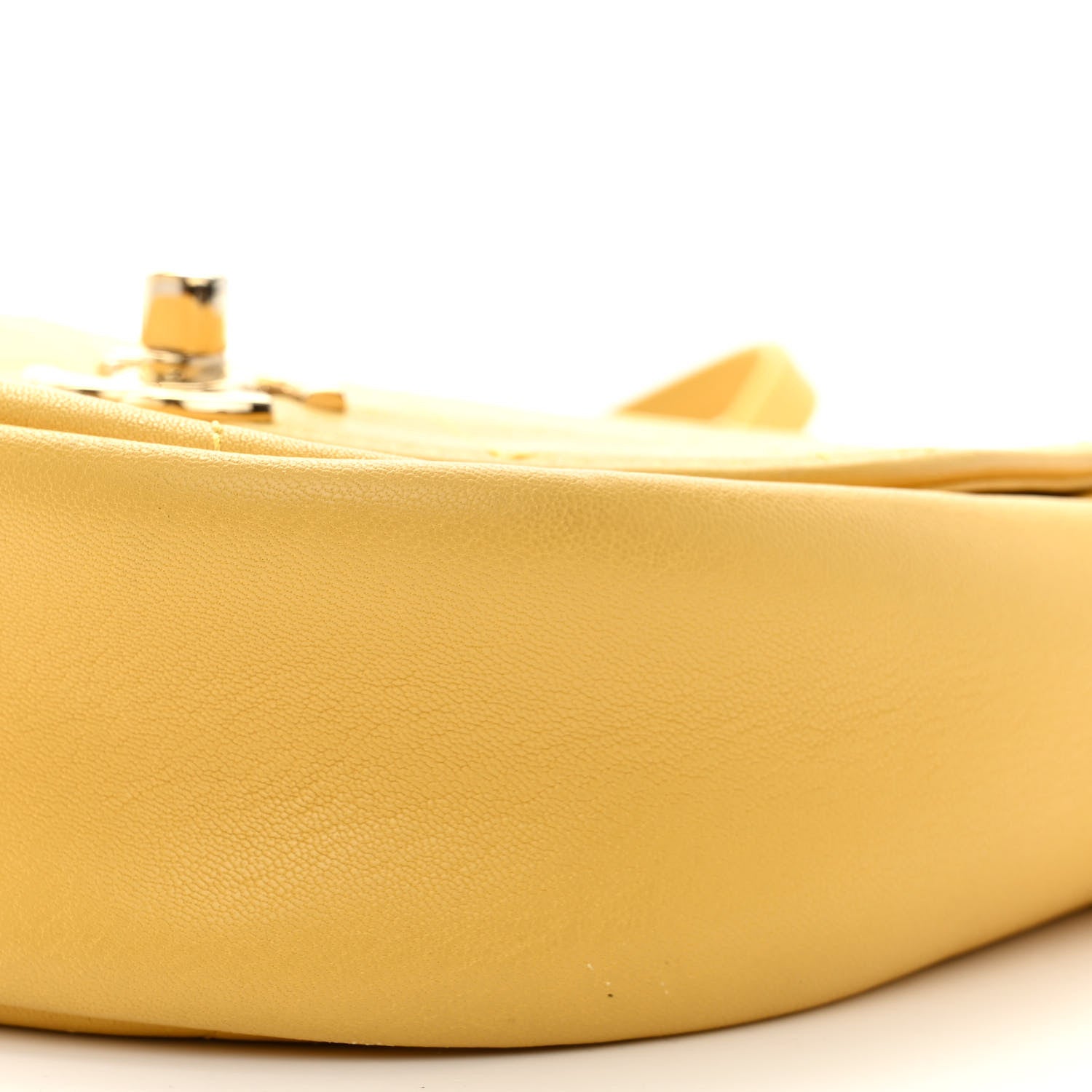 Chanel Goatskin Stitched Casual Trip Messenger Flap Yellow 10 of 10