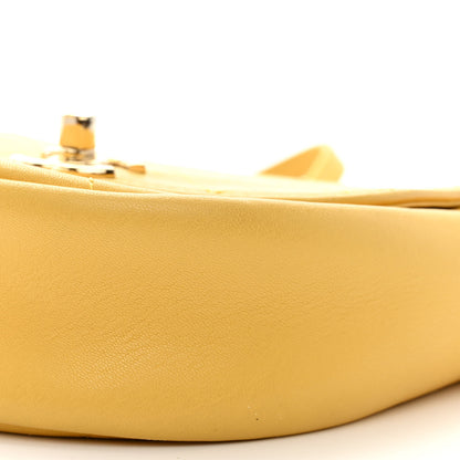 Chanel Goatskin Stitched Casual Trip Messenger Flap Yellow 10 of 10