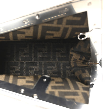 Fendi Shiny Nappa Snakeskin Small Fendi First Anthracite Asfalto 5 of 9